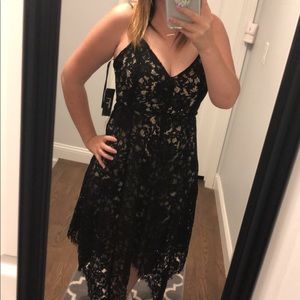 Lulus black midi dress
